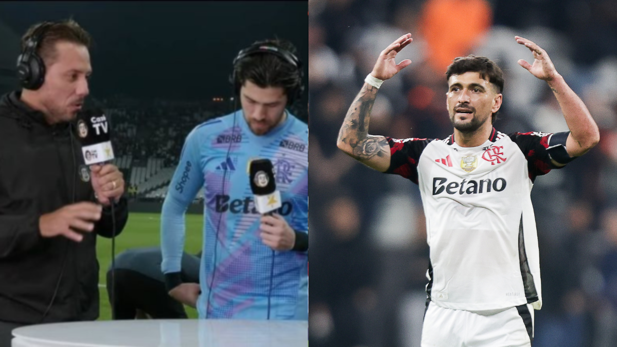 Arrascaeta revela segredo de Diego Alves e gera reação inusitada em jornalistas
