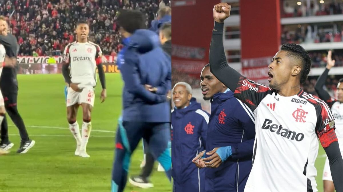 Bruno Henrique desabafa após gestos obscenos ao Estudiantes