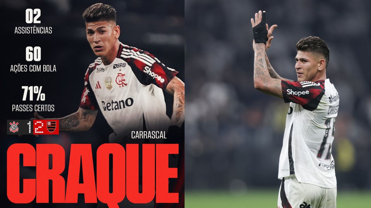 Carrascal é eleito 'Craque da Torcida' após vitória do Flamengo