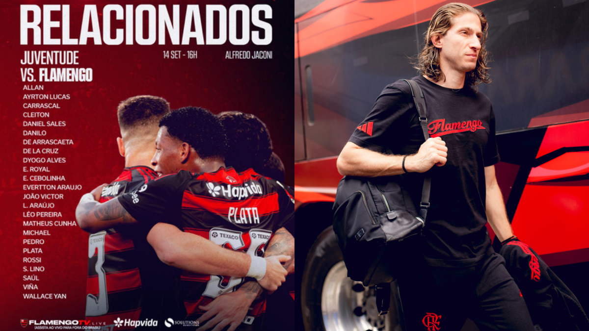 Com 6 desfalques, veja lista de relacionados do Flamengo para jogo contra Juventude