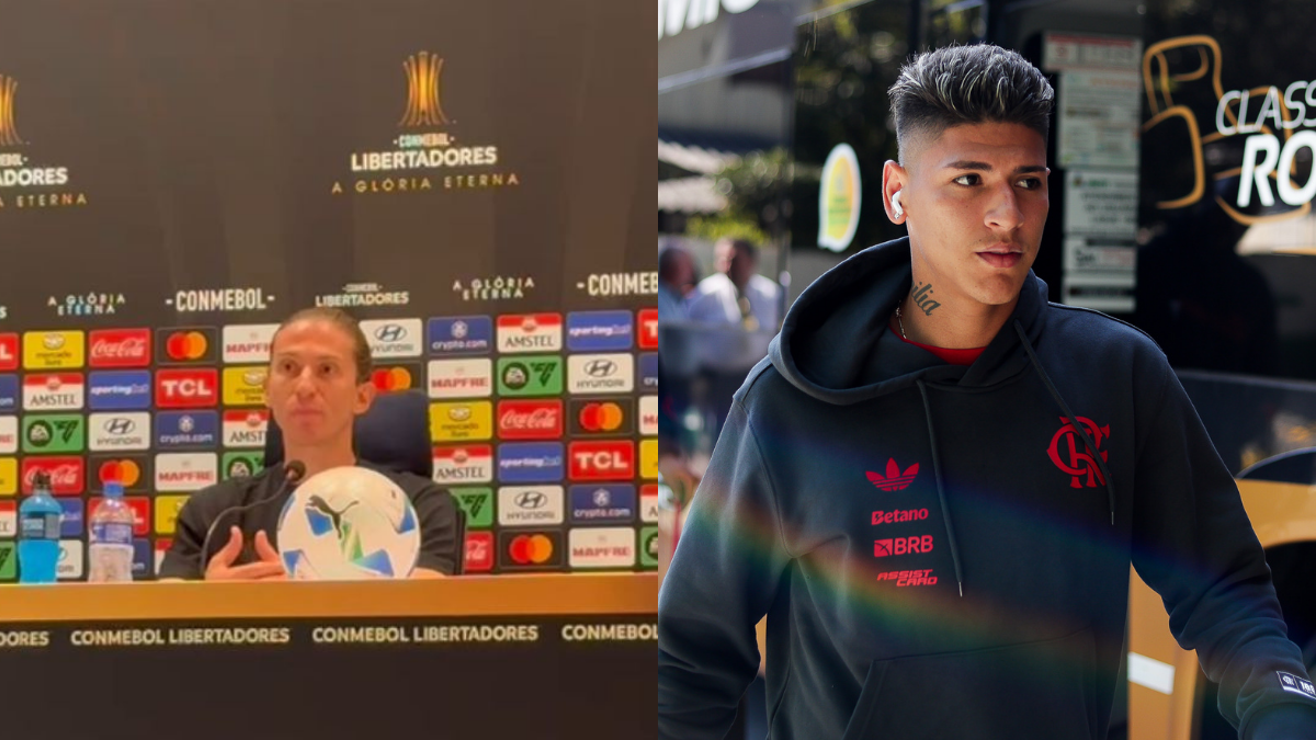 Filipe Luís abusa da sinceridade ao falar corte de Carrascal em jogo do Flamengo x Estudiantes