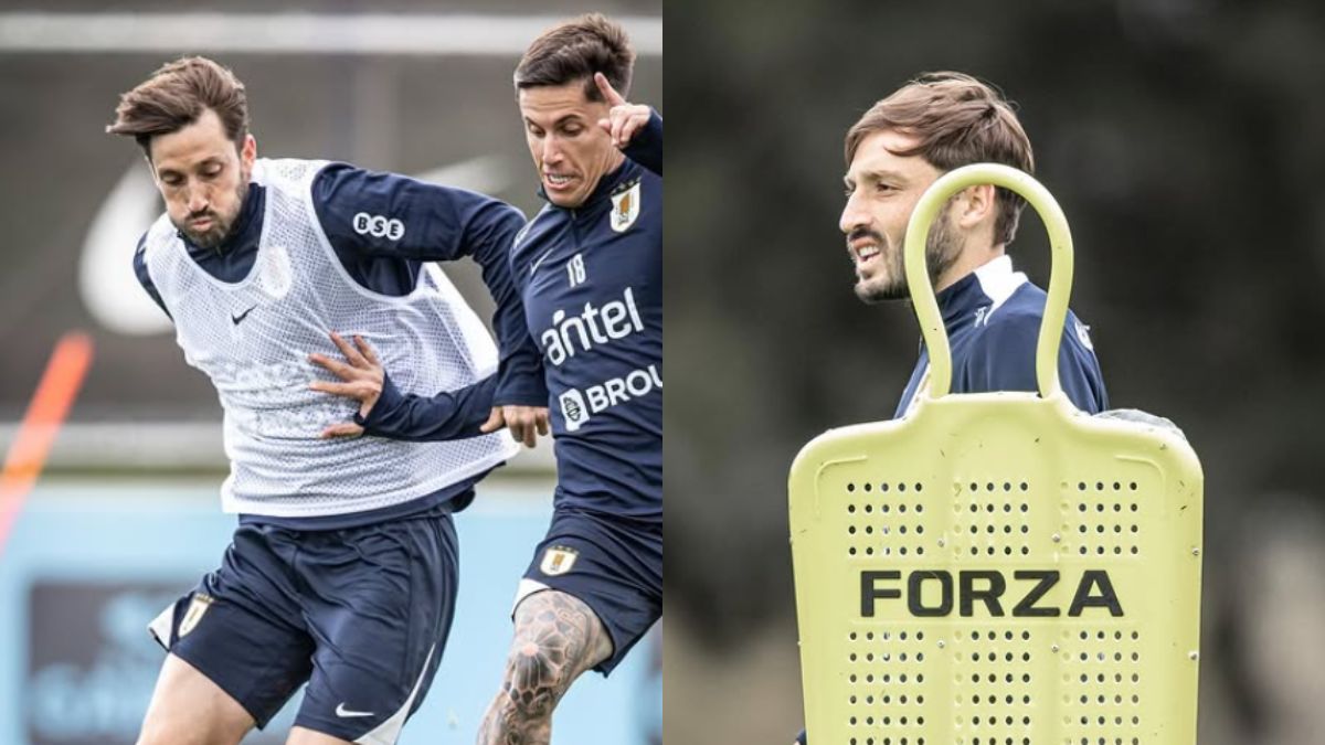 Matías Viña treina entre os titulares e deve iniciar jogo do Uruguai x Chile