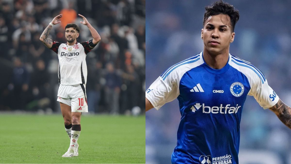 Arrascaeta e Kaio Jorge protagonizam duelo de artilheiros em jogo do Brasileirão