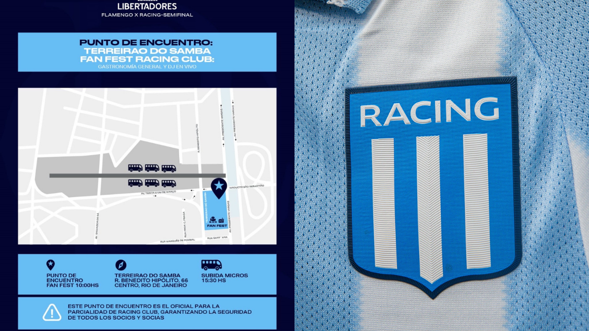 Autoridade do Rio adota medida drástica aos torcedores do Racing em jogo contra o Flamengo