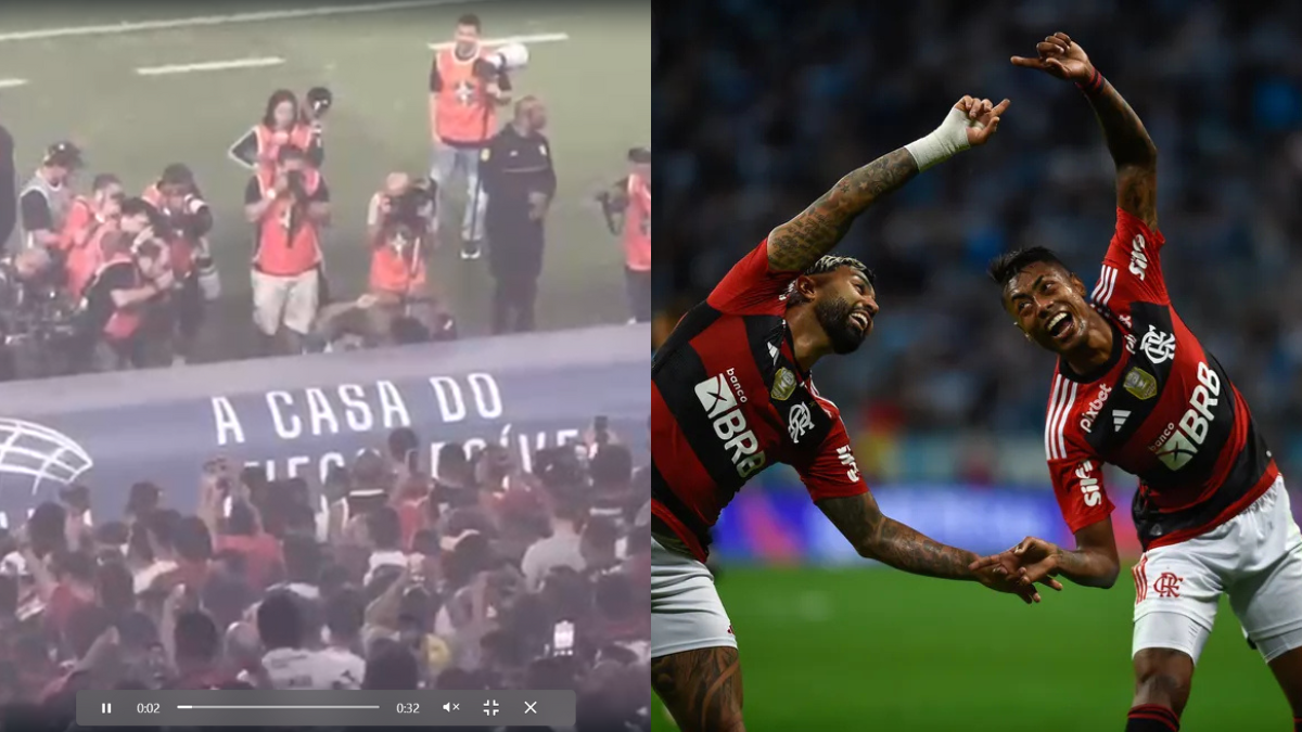Bruno Henrique e Gabigol reeditam ‘fusão’ no jogo do Flamengo x Cruzeiro; veja vídeo