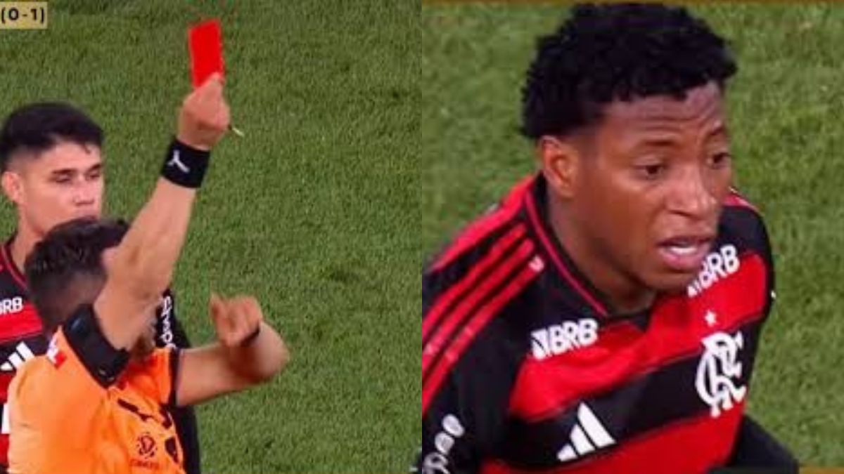 Conmebol estuda suspender Plata por 2 jogos após expulsão em jogo do Flamengo x Racing