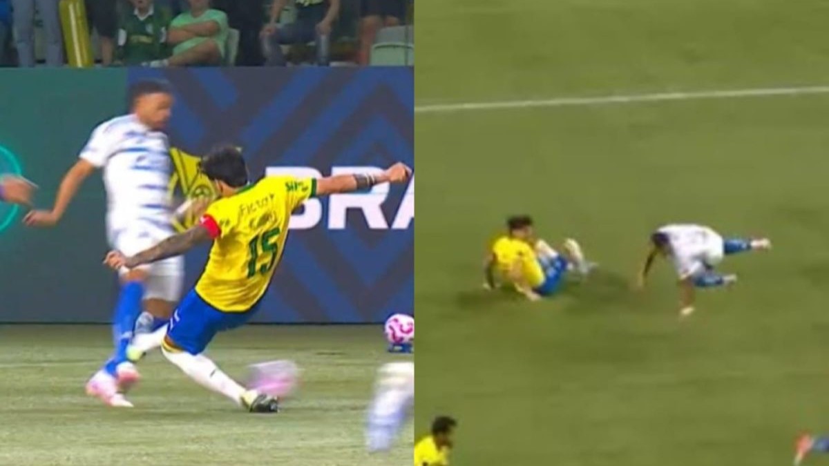 Entrada violenta de zagueiro do Palmeiras causa lesão grave