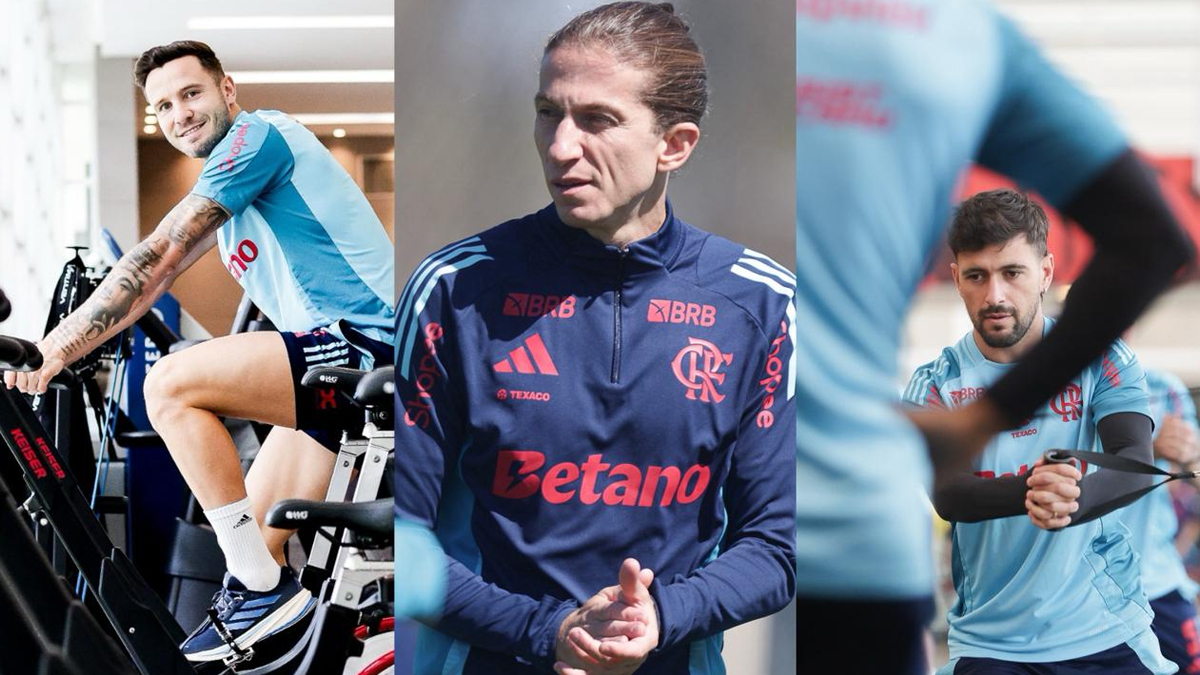 Filipe Luís comanda 3º treino do Flamengo na Data FIFA, o 2º com elenco completo