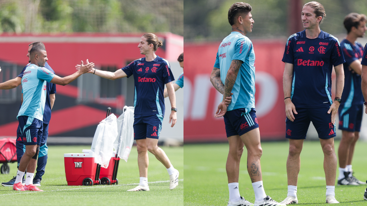 Filipe Luís define time titular para jogo do Flamengo x Cruzeiro