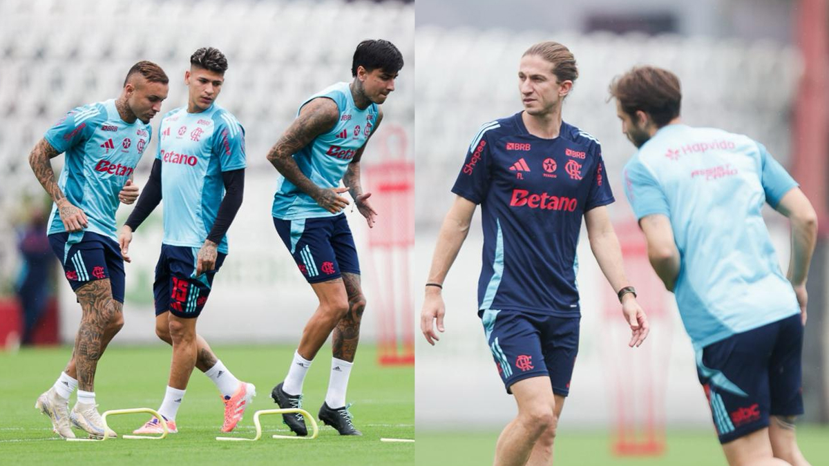 Filipe Luís ganha excelente notícia em treino do Flamengo nesta quinta