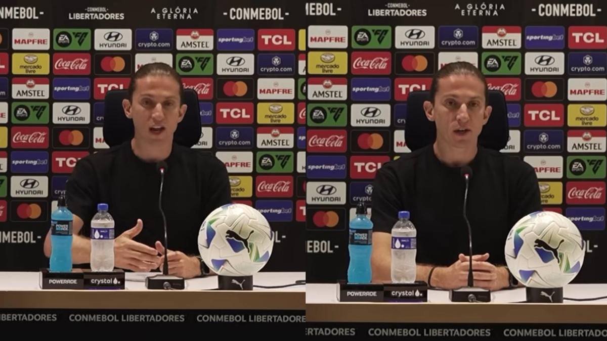 Filipe Luís se irrita com pergunta em coletiva após jogo do Flamengo e rebate jornalista