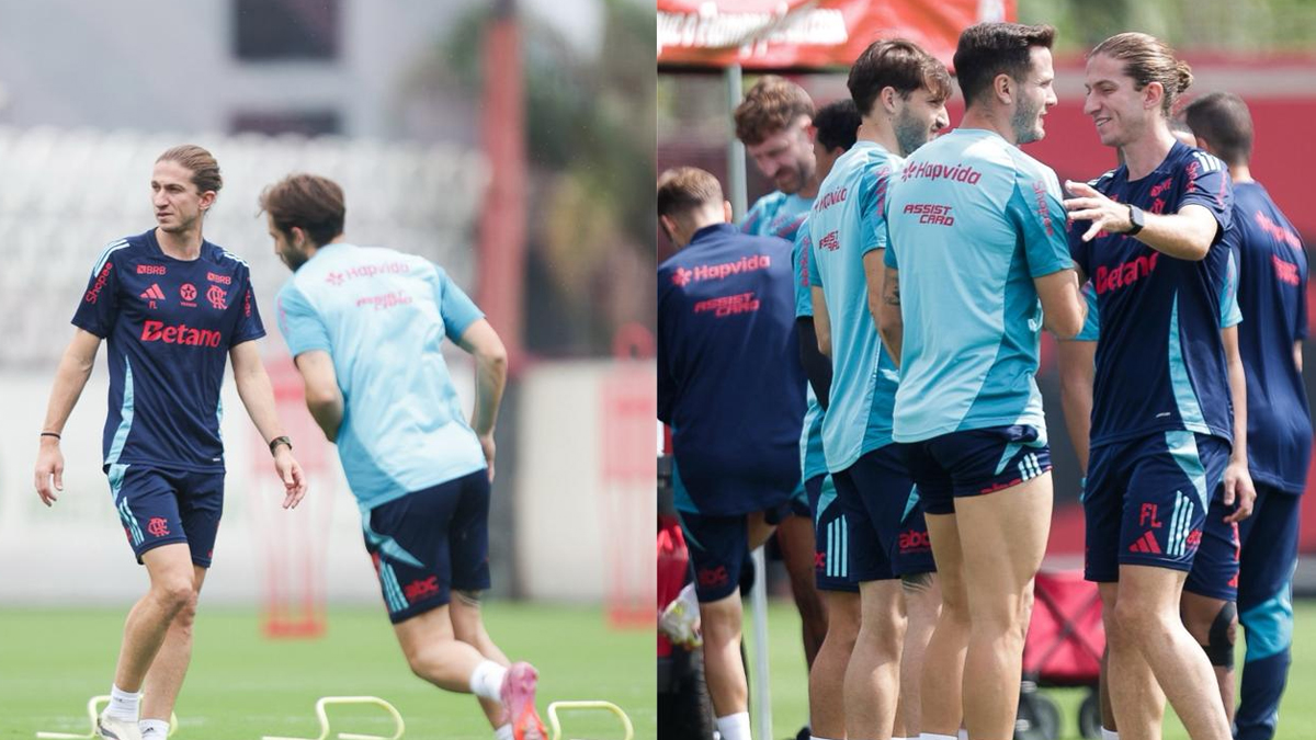 Filipe Luís tem 1 desfalque confirmado e 1 dúvida para jogo do Flamengo x Palmeiras, pelo Brasileirão