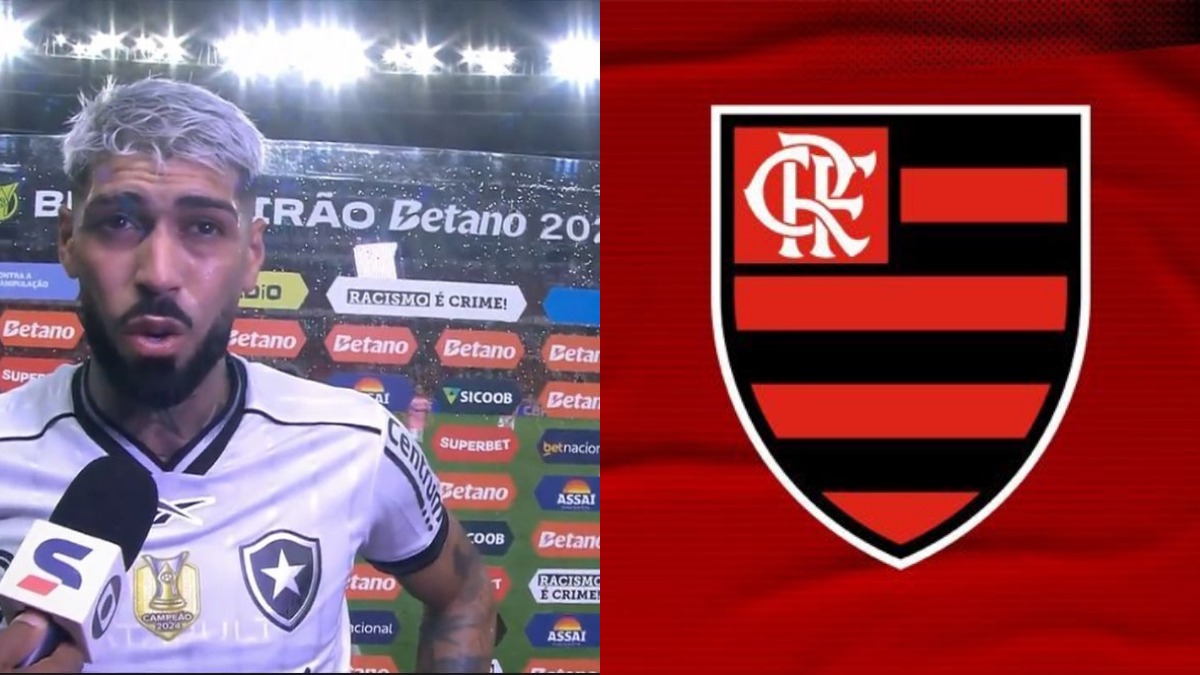 Jogador do Botafogo faz pedido ao time para jogo contra o Flamengo