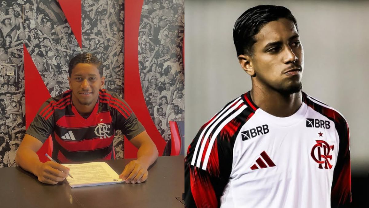 Joia do Flamengo assina 1º contrato profissional com multa de R$ 311 milhões