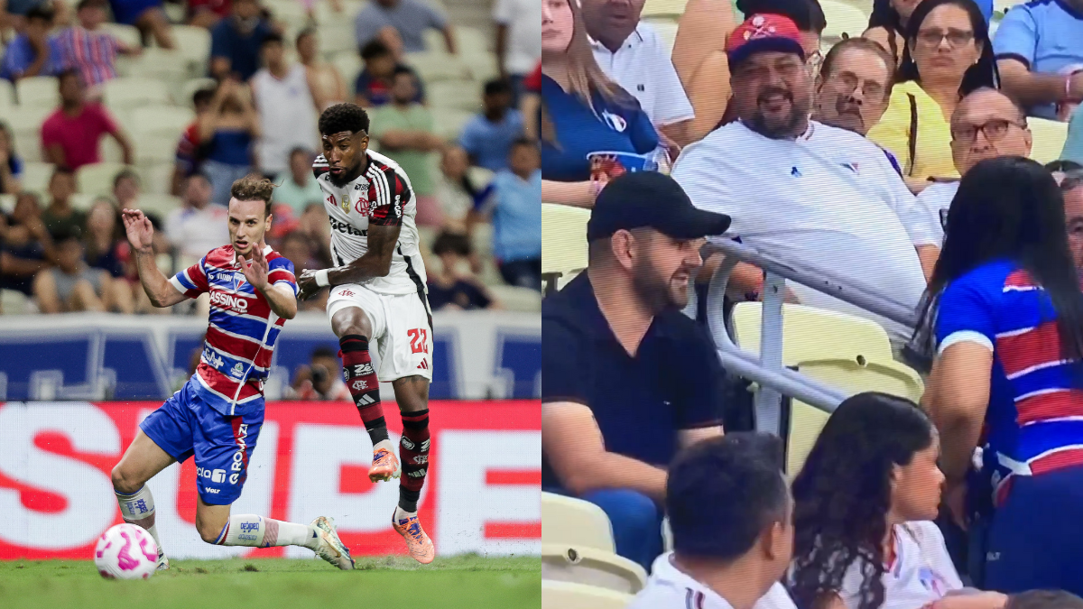 Pai e filho são xingados por torcedora do Fortaleza que os acusa de serem flamenguistas