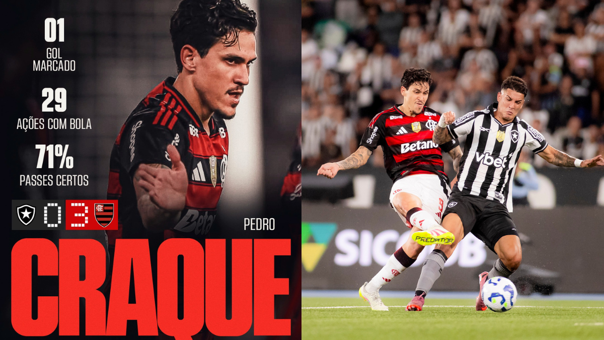 Pedro é eleito 'Craque da Torcida' após jogo do Fla x Botafogo
