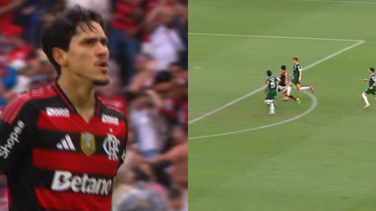 Pedro pressiona, recupera bola e marca 3º gol do Flamengo