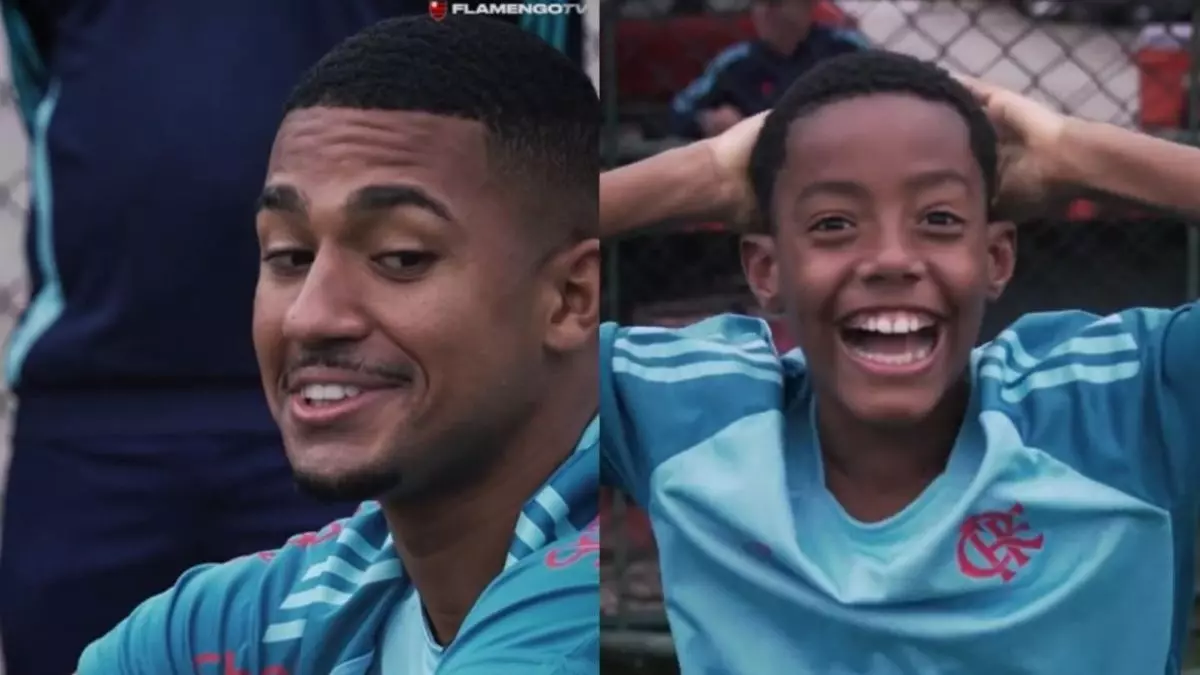 Samuel Lino ‘dedura’ jogador do Flamengo e causa reação