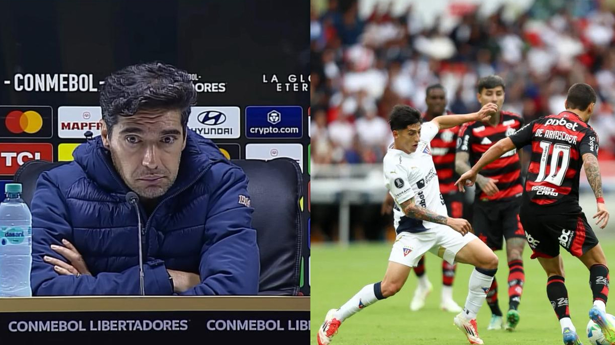 Técnico do Palmeiras, Abel Ferreira cita Flamengo para exaltar LDU após derrota na Libertadores