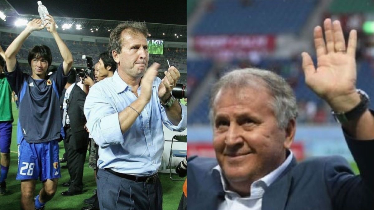 Torcedores do Japão agradecem Zico após vitória sobre o Brasil