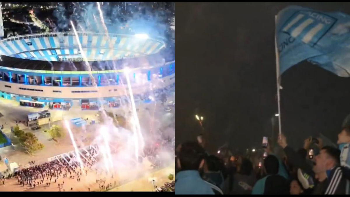 Torcida atende pedido do técnico do Racing e faz festa antes de jogo contra o Flamengo