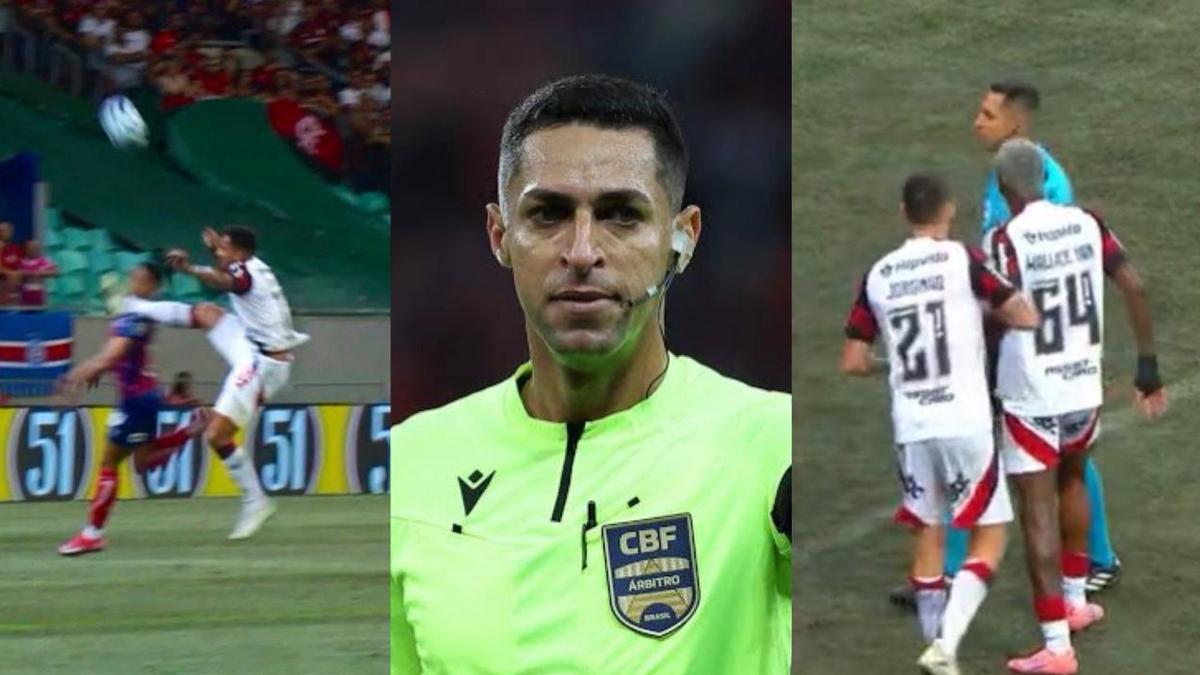 Veja justificativas do árbitro para expulsões de Danilo e Wallace Yan em jogo do Flamengo x Bahia
