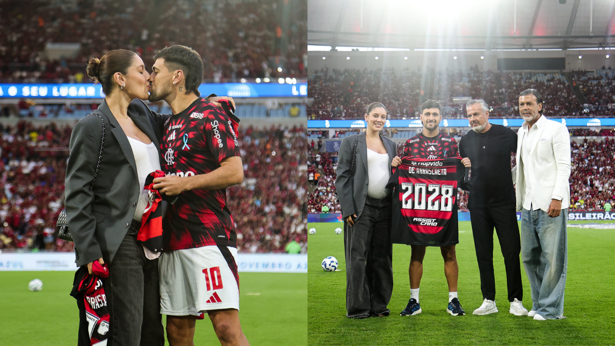 Arrascaeta revela nome do filho durante homenagem do Flamengo