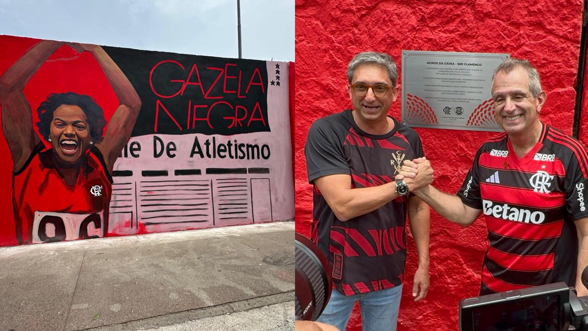 Arte, história e torcida: Flamengo apresenta novos muros da Gávea em comemoração aos 130 anos; veja vídeos