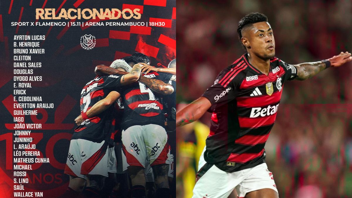 Com Bruno Henrique, Flamengo divulga relacionados para jogo contra o Sport