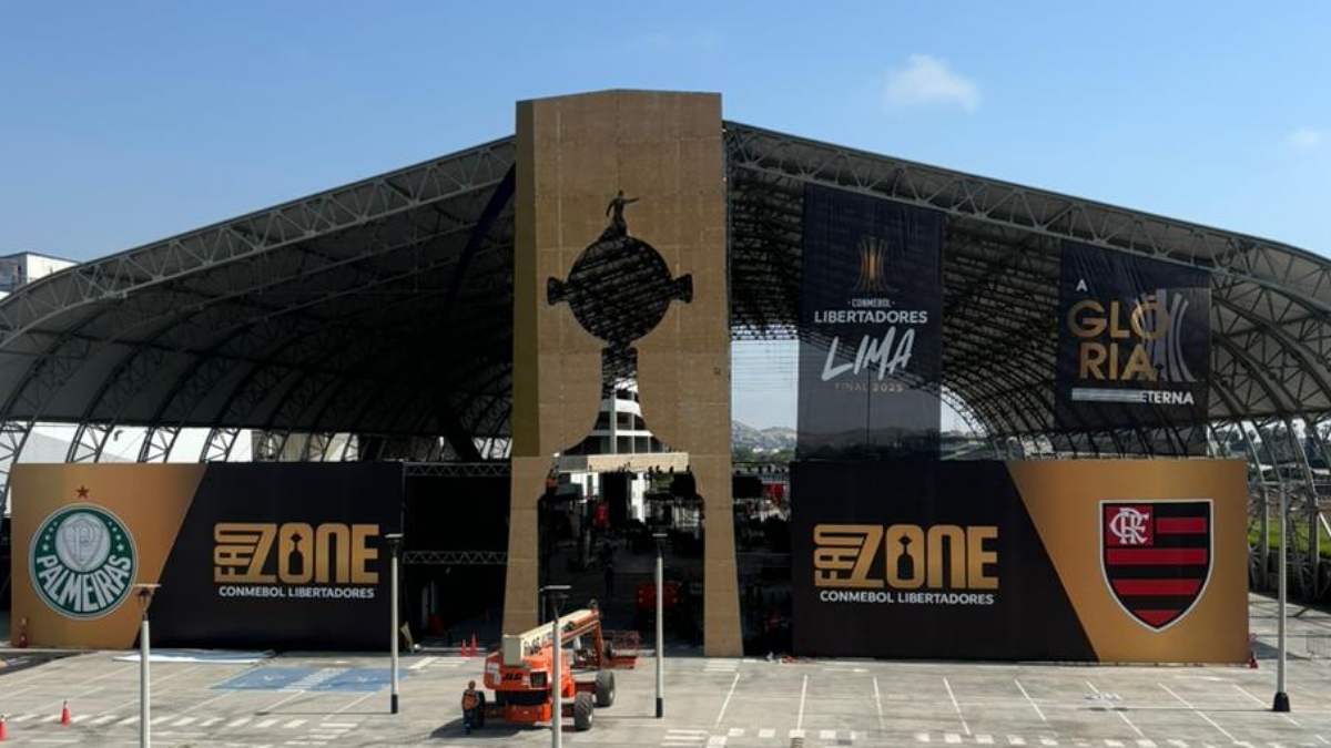 Conmebol prepara festa gratuita e espera 40 mil torcedores em Fan Zone de Palmeiras x Flamengo