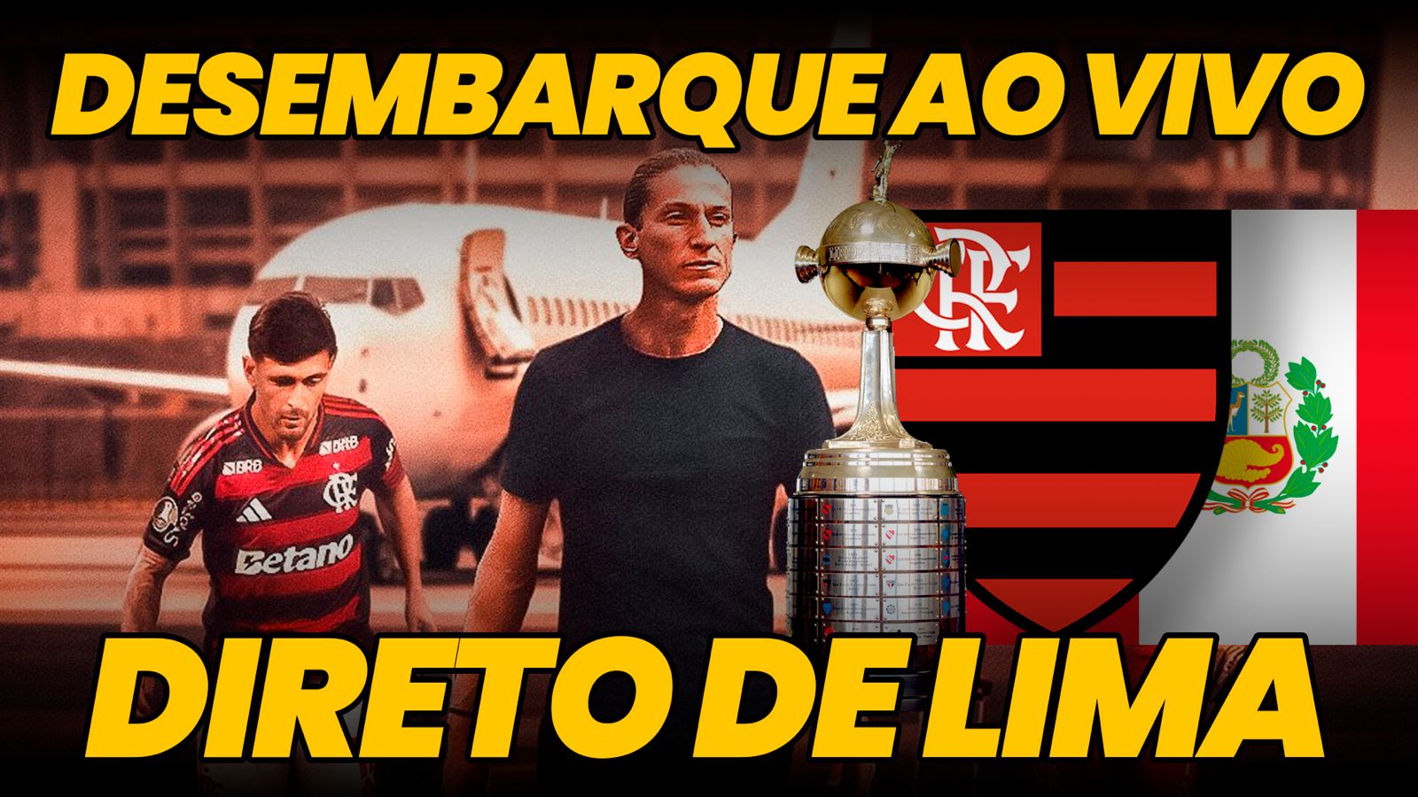 Desembarque AO VIVO: acompanhe com o Coluna do Fla a chegada do Flamengo em Lima para a final da Libertadores
