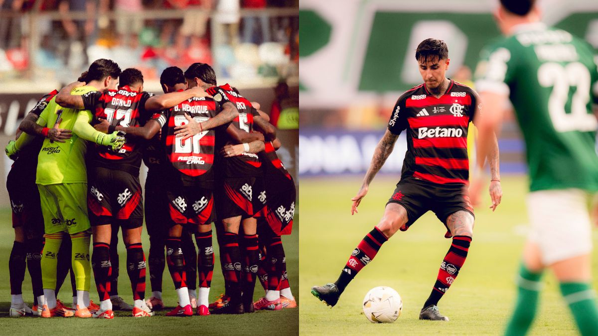 Erick Pulgar é sincero sobre entrada em Bruno Fuchs em jogo do Flamengo x Palmeiras