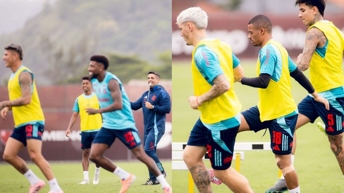 Filipe Luís define time titular para jogo do Flamengo x Santos