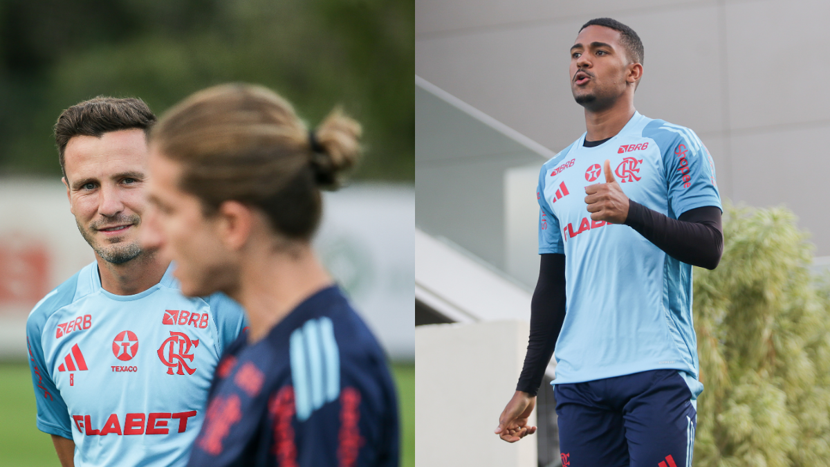 Filipe Luís intensifica preparação para jogo do Flamengo x Sport