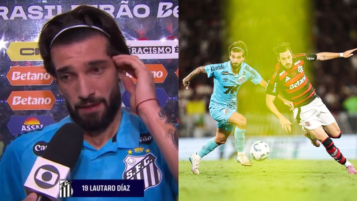 Jogador do Santos se revolta após perder para o Flamengo