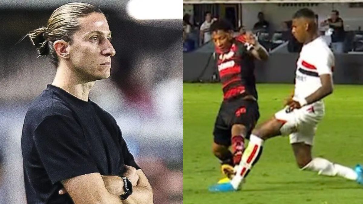 Leitura labial revela fala de Filipe Luís após expulsão de Plata em jogo do Flamengo