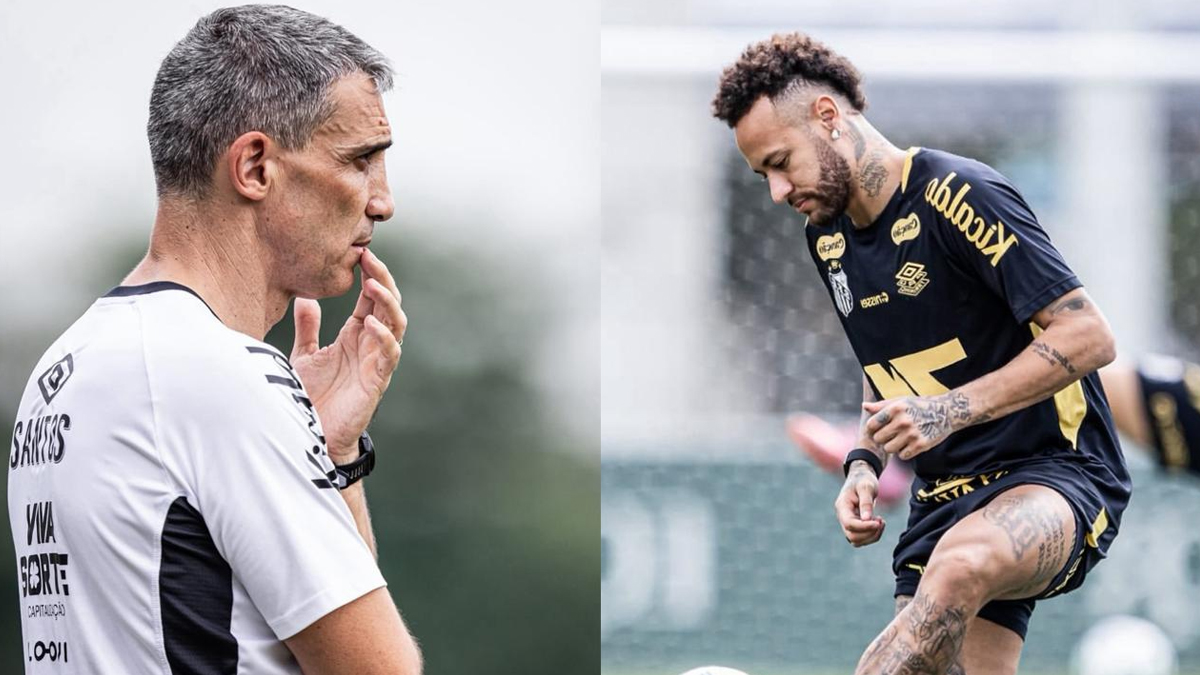 Neymar volta contra o Flamengo? Técnico do Santos abre o jogo sobre participação do atacante no Maracanã