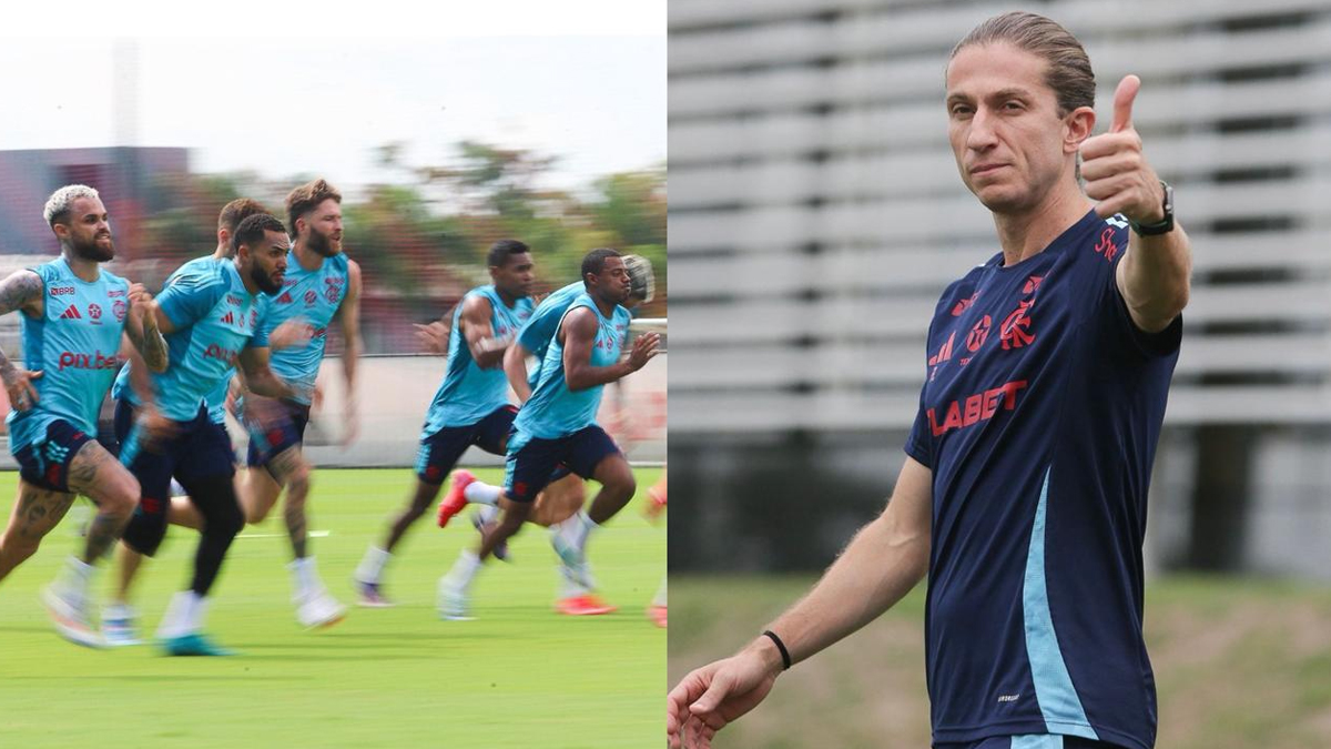 "Nível de clube grande europeu": Filipe Luís se impressiona com jogador do Flamengo