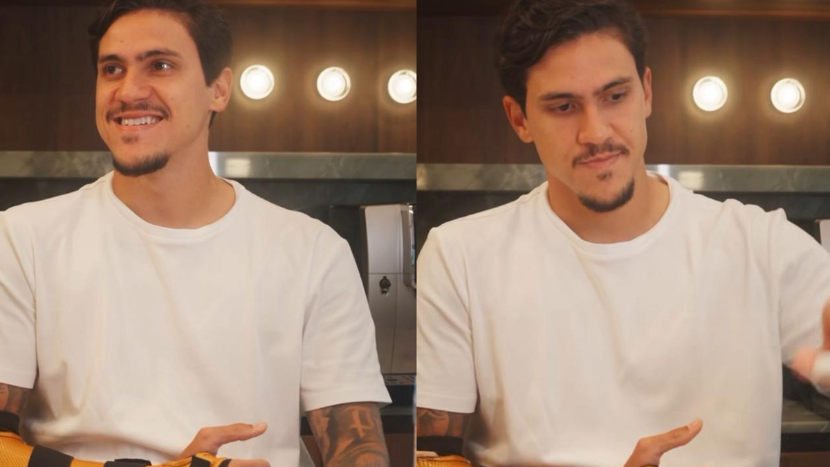 Pedro, do Flamengo, reage a sugestão de “leite” de jornalista e fecha parceria inusitada; veja vídeo