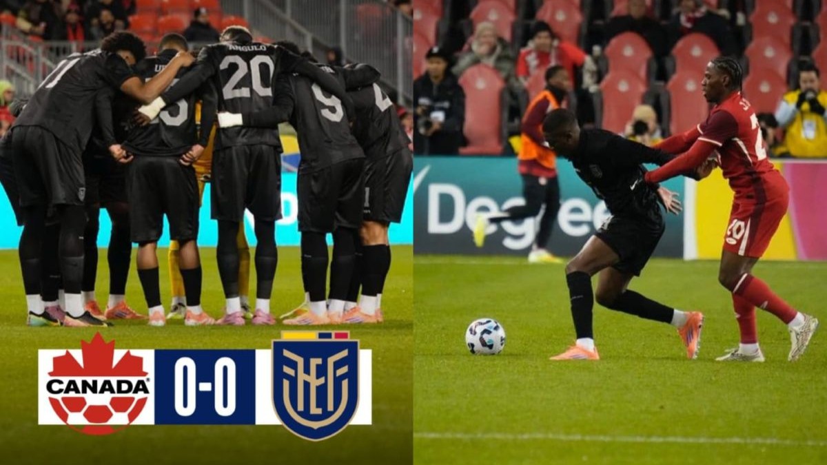 Plata joga 45 minutos, e Equador empata com Canadá em jogo