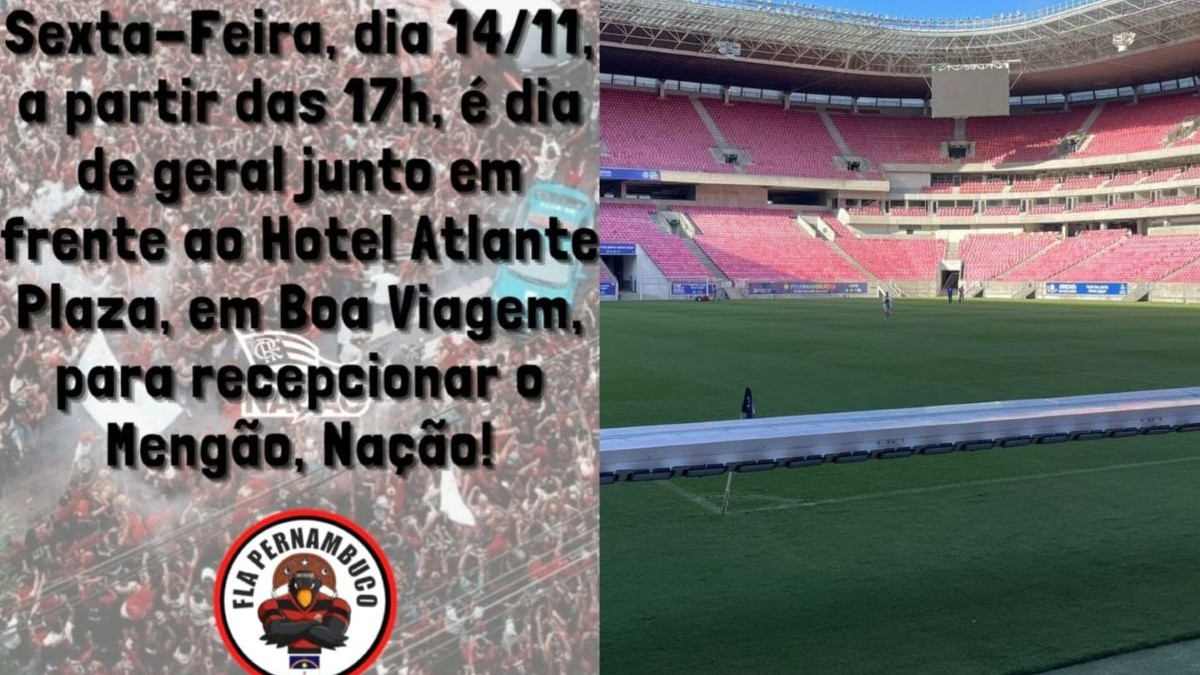 Torcida do Flamengo em Pernambuco prepara ‘AeroFla’