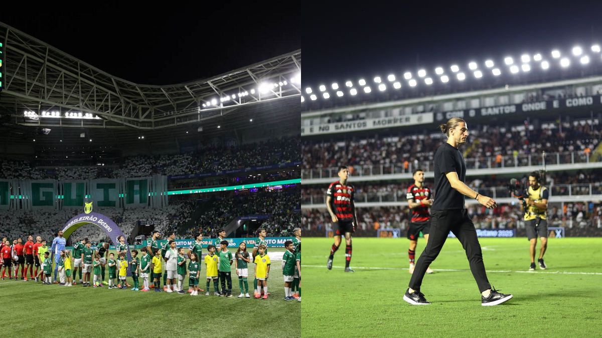 Torcida do Palmeiras provoca Flamengo antes de final da Libertadores