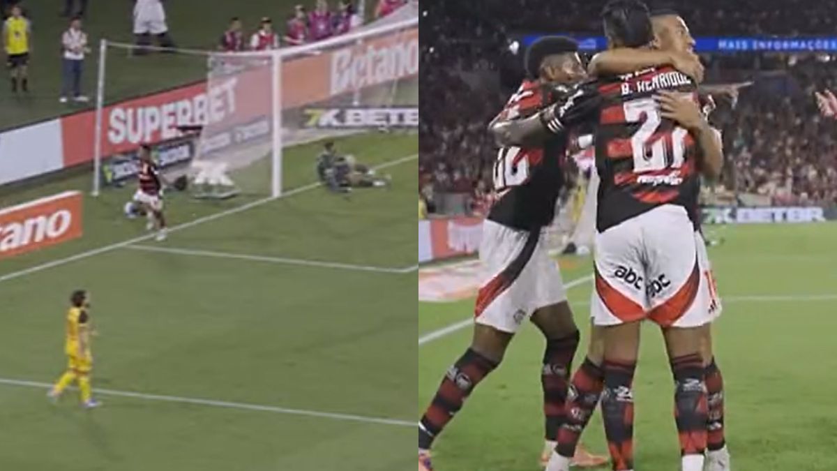Vídeo | Bruno Henrique aproveita rebote, marca ‘doblete’ e faz 2º gol do Flamengo x Sport
