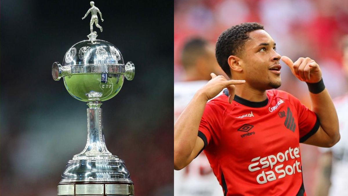 Vitor Roque, do Palmeiras, pode ser vice-campeão da Libertadores para o Flamengo pela 2ª vez na carreira