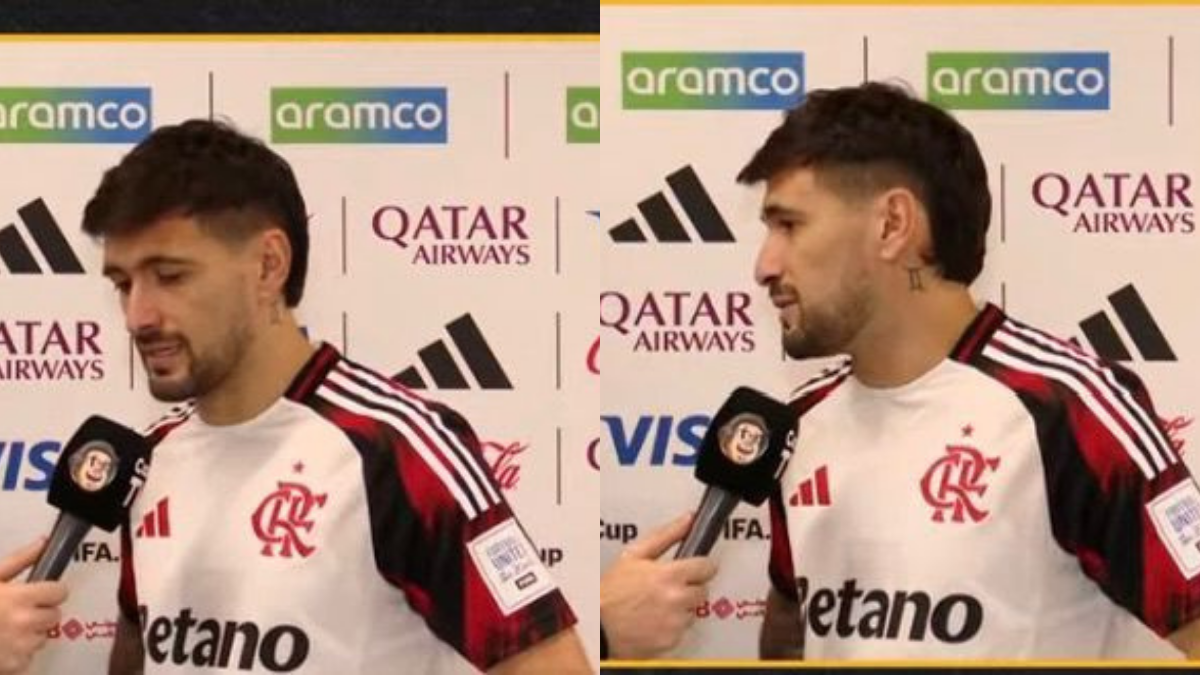 Arrascaeta 'avalia' cobrança de pênalti de jogador do Flamengo contra PSG: "Ele não bate..."