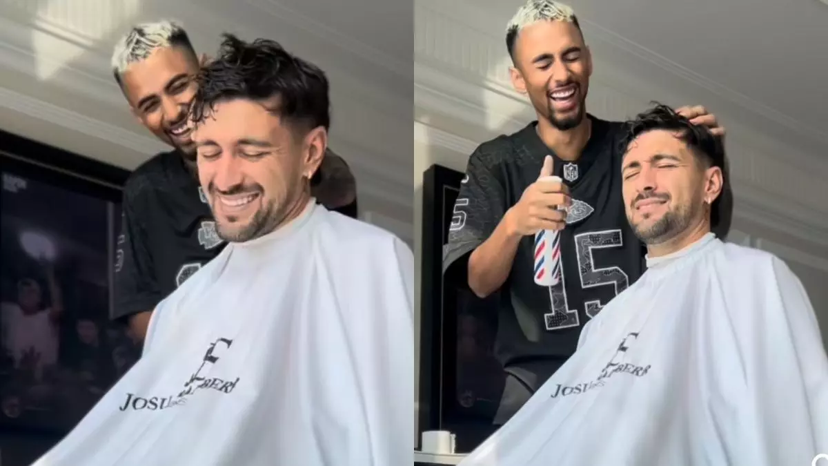 Arrascaeta sofre trote de barbeiro durante férias no Flamengo