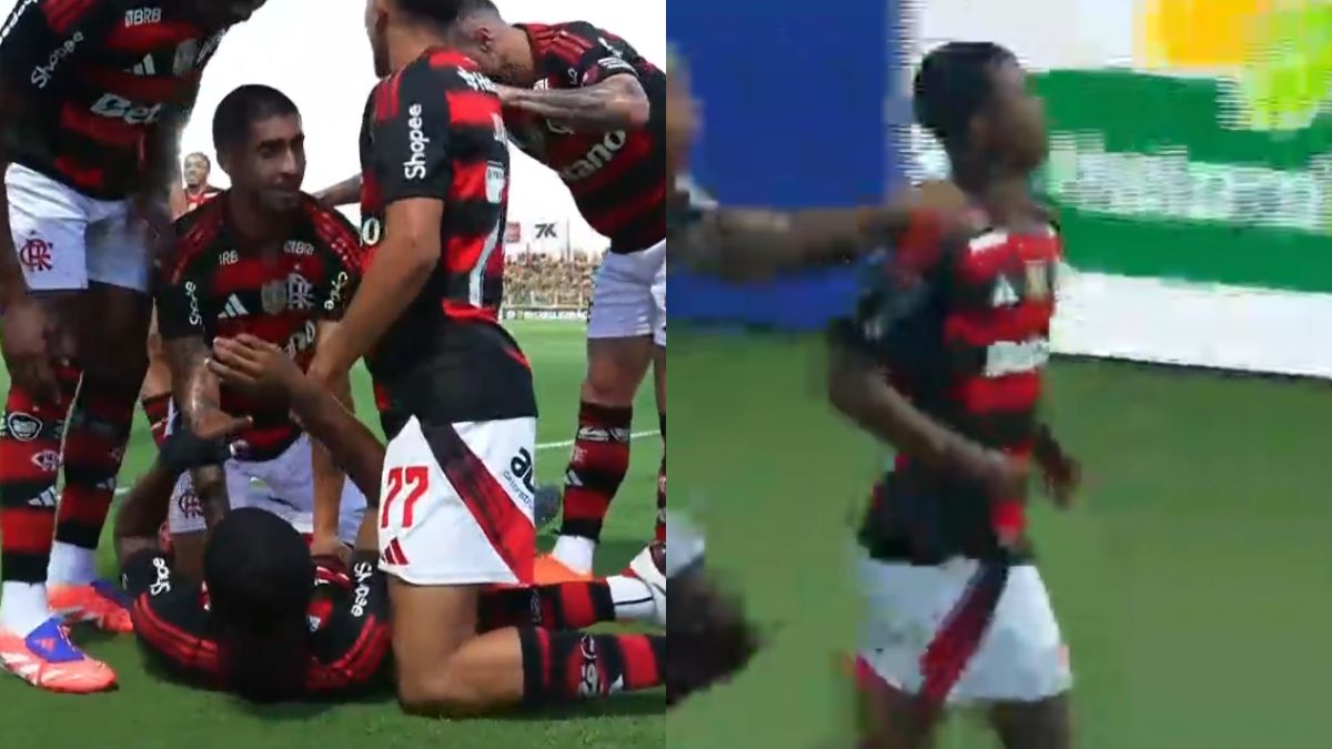 Douglas Telles aproveita rebote e marca 1º gol do Flamengo