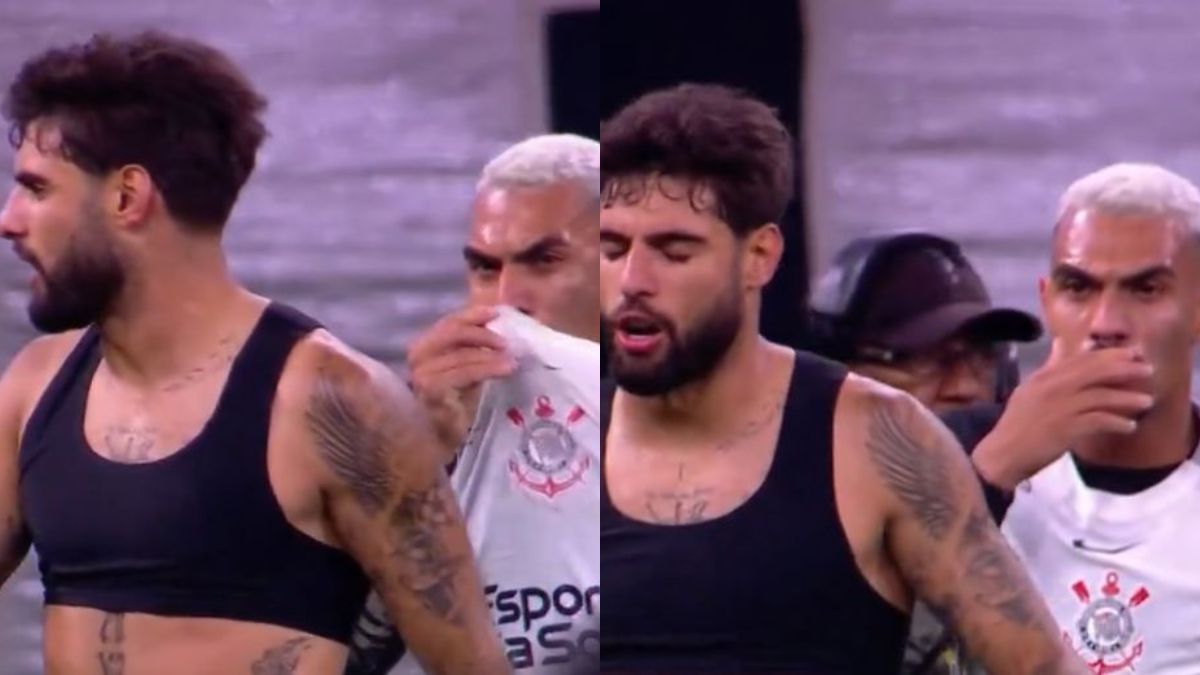 Ex-Flamengo briga com Yuri Alberto em jogo do Corinthians x Vasco, pela final da Copa do Brasil