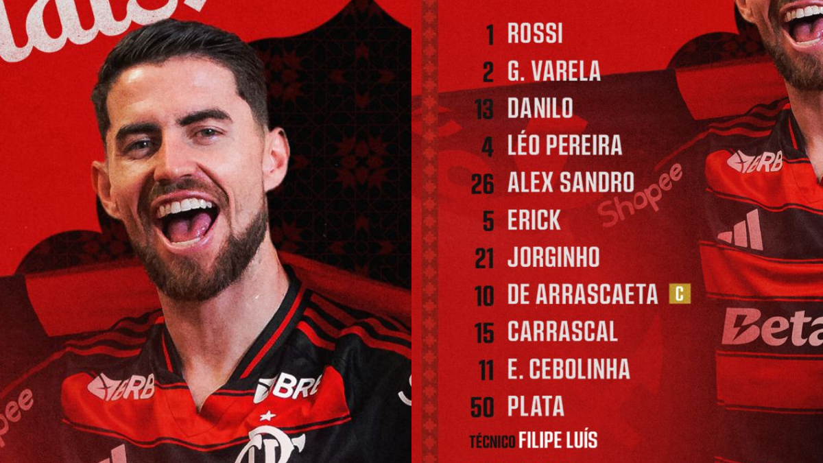 Flamengo divulga escalação para jogo contra Pyramids