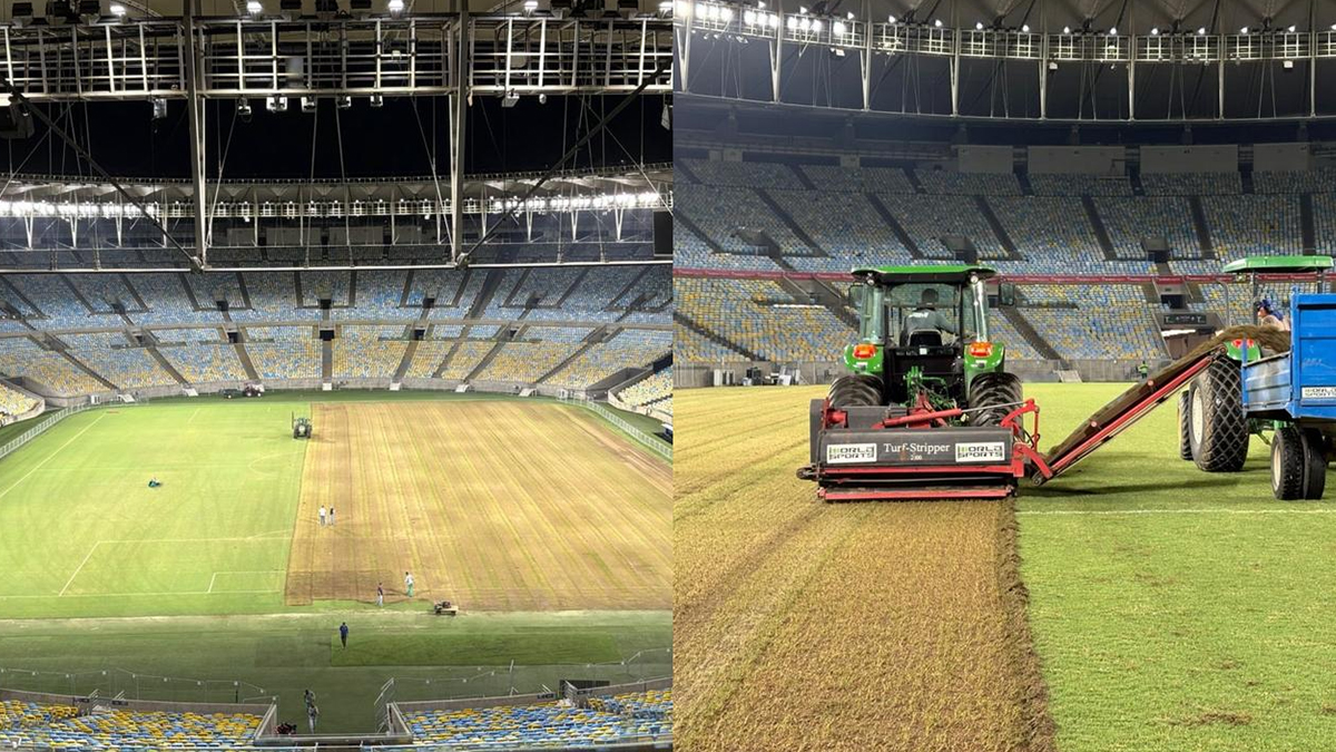 Maracanã passa por processo de renovação do gramado após maratona de jogos